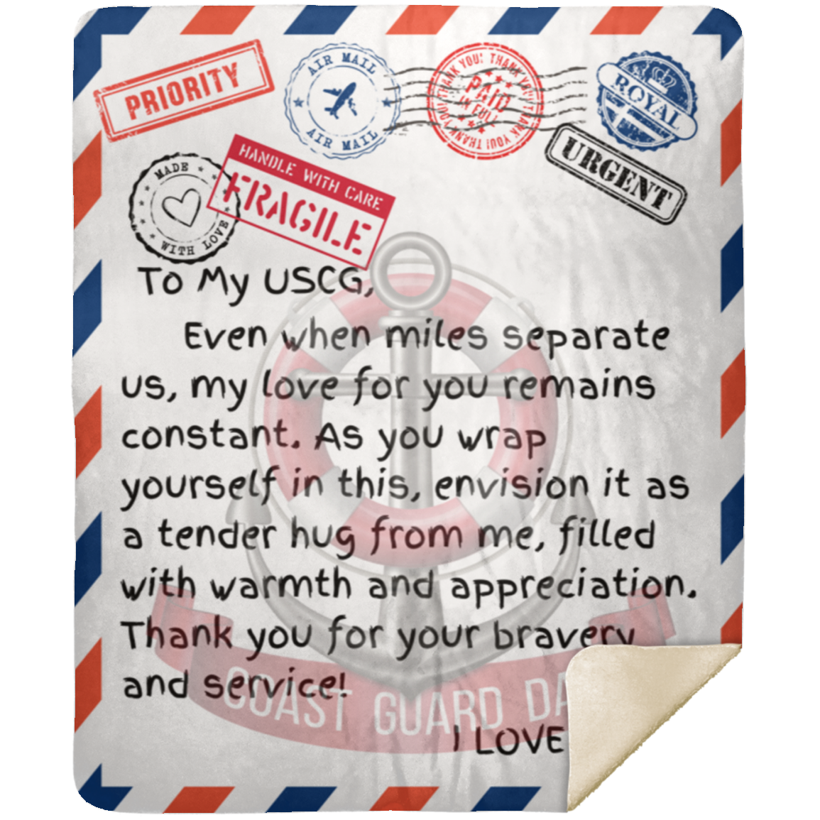 Missing My Coast Guardsman Blanket