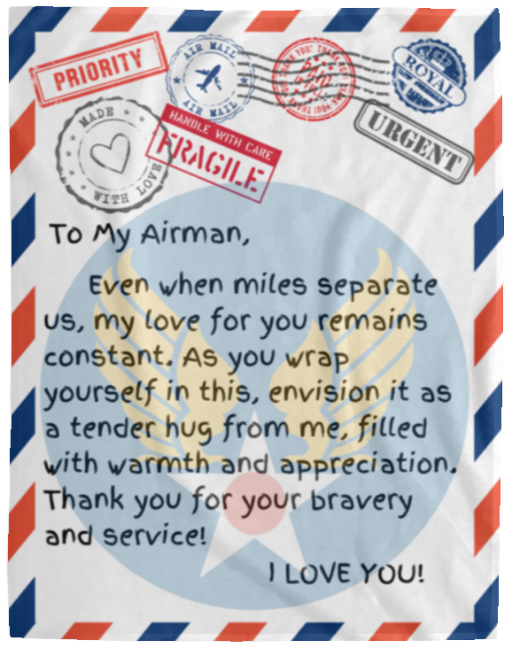 Missing An Airman Miles Away Blanket