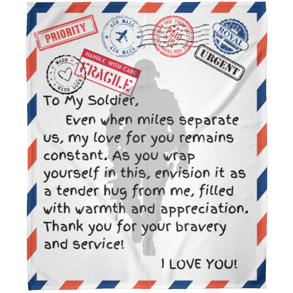 Missing A Soldier Miles Away Blanket