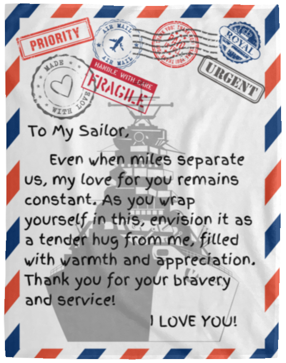 Missing A Sailor Miles Away Blanket