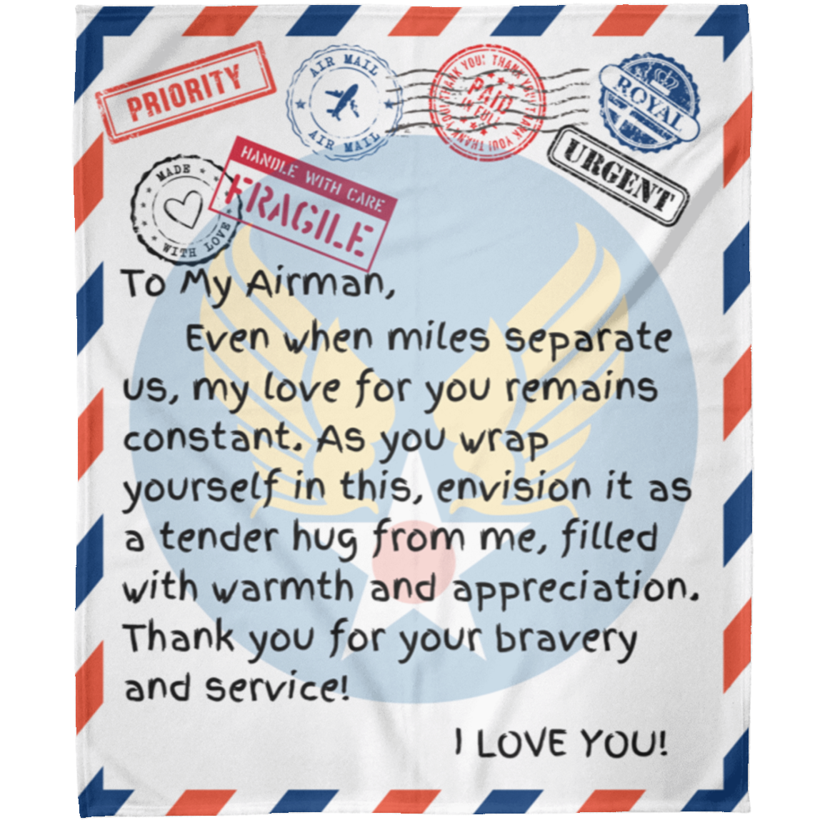 Missing An Airman Miles Away Blanket