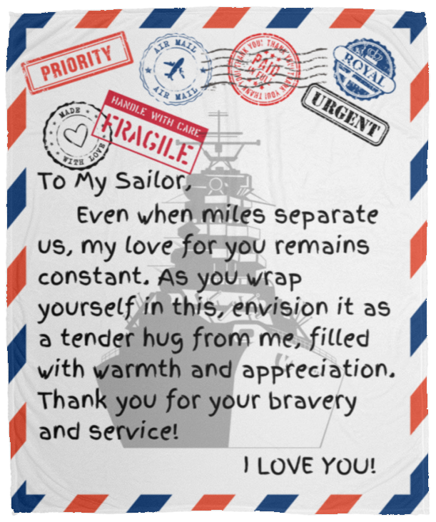 Missing A Sailor Miles Away Blanket