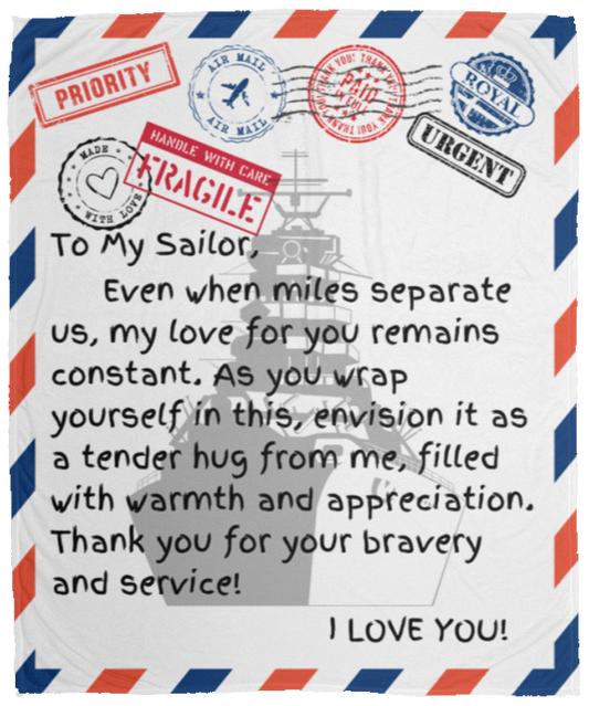 Missing A Sailor Miles Away Blanket