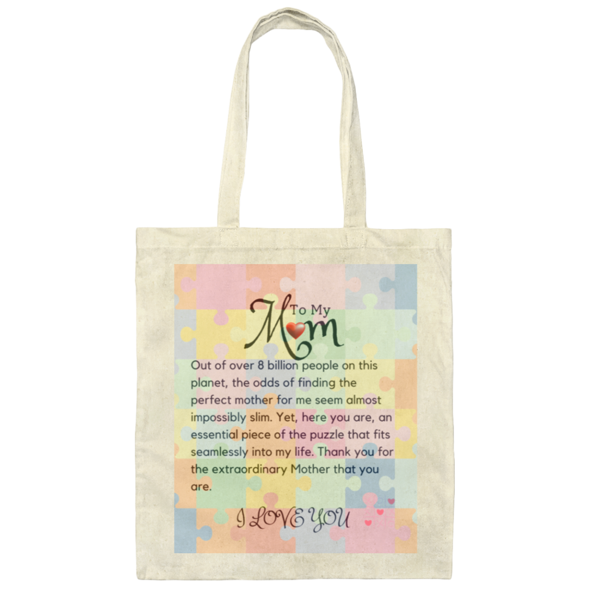 Mom's Perfect Puzzle Tote Bag