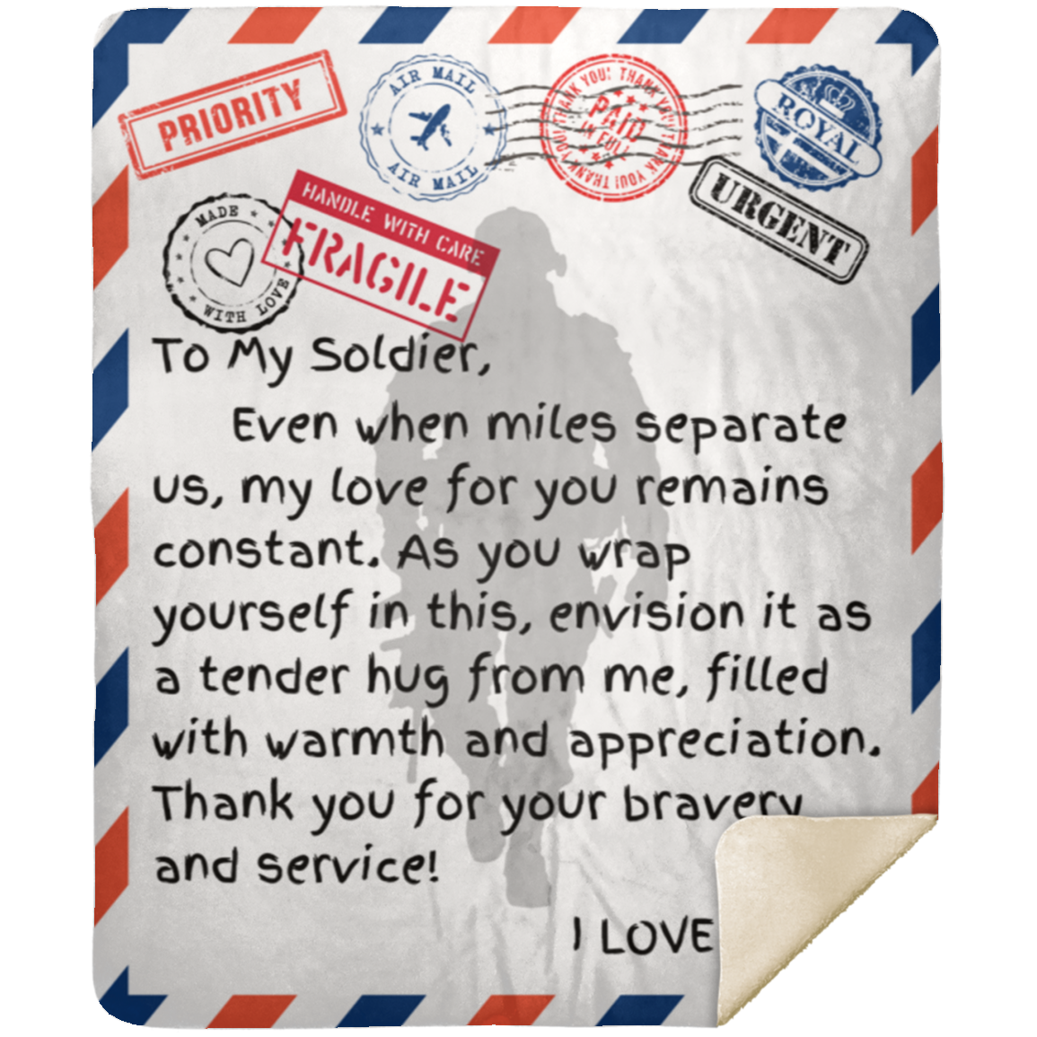 Missing A Soldier Miles Away Blanket