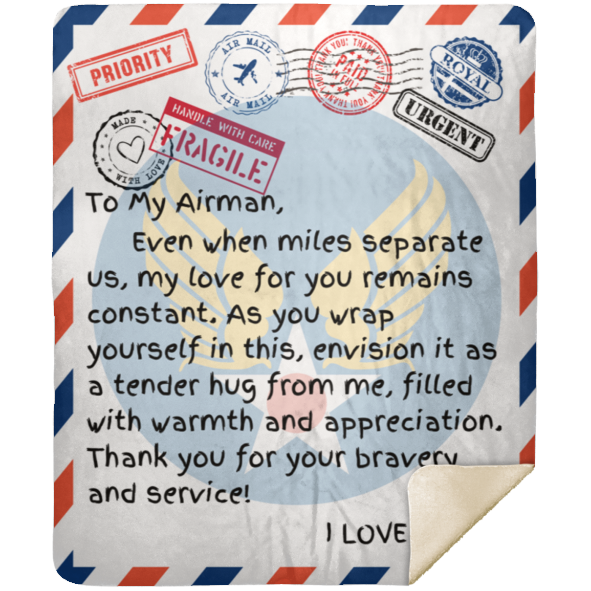 Missing An Airman Miles Away Blanket