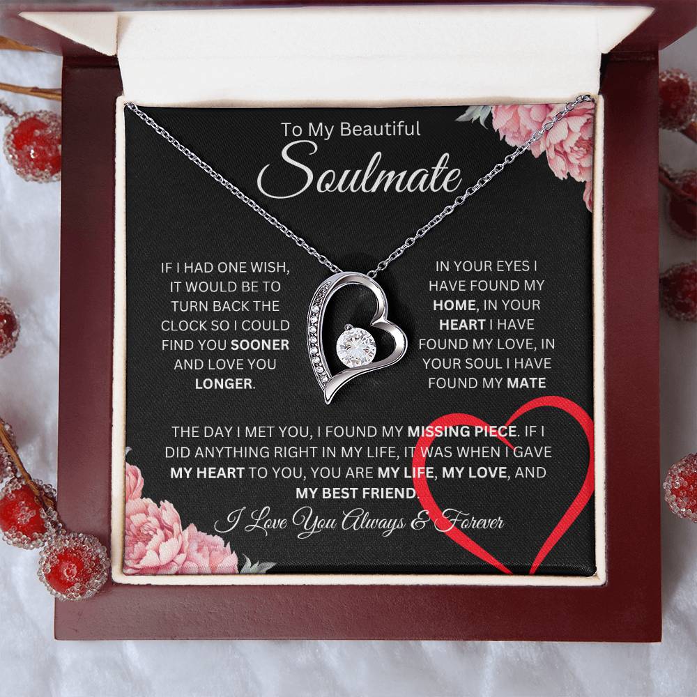 To My Beautiful Soulmate | Forever Love Necklace