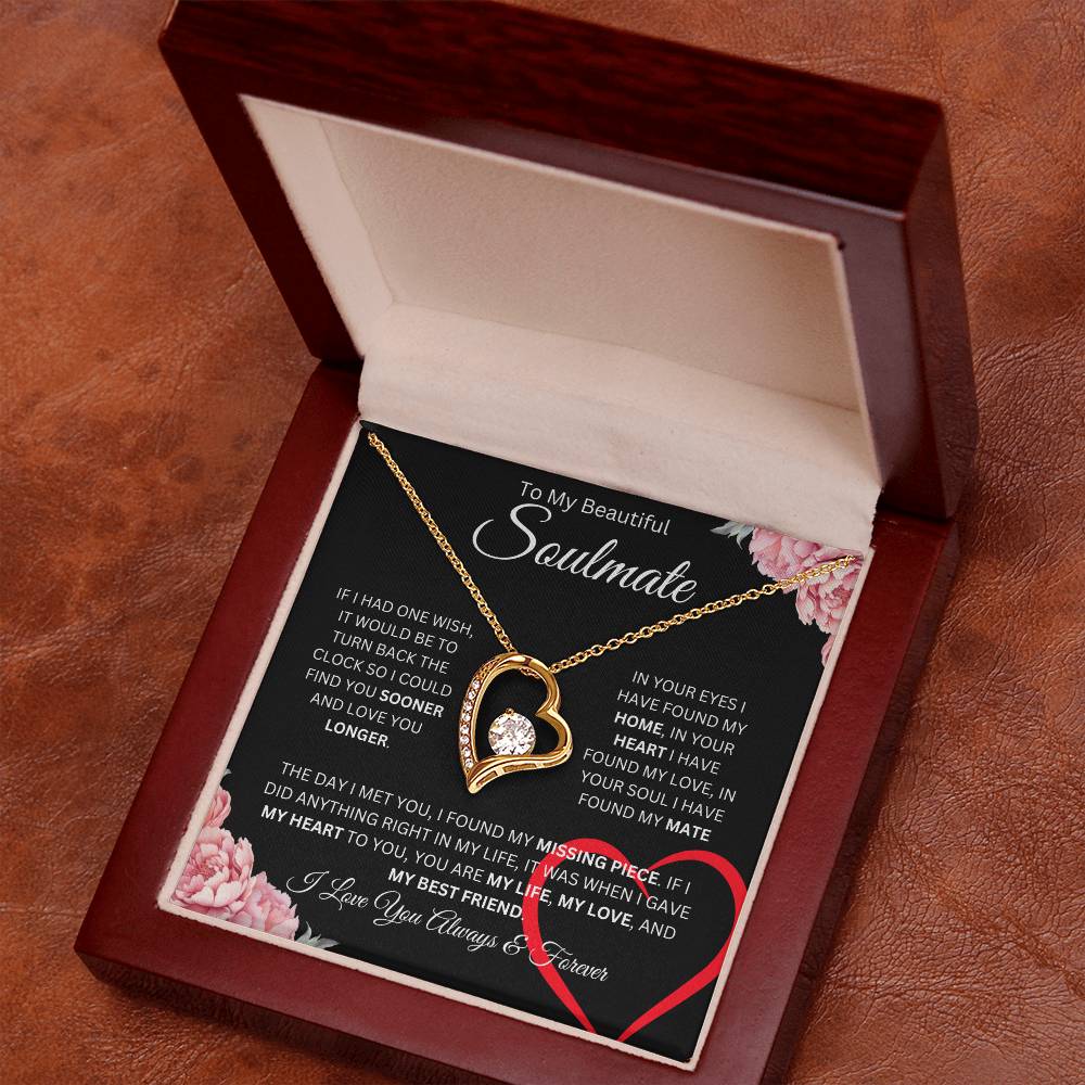 To My Beautiful Soulmate | Forever Love Necklace