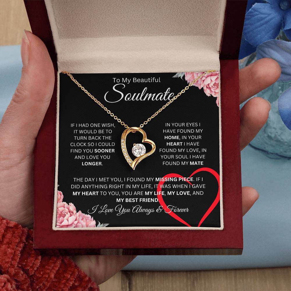 To My Beautiful Soulmate | Forever Love Necklace