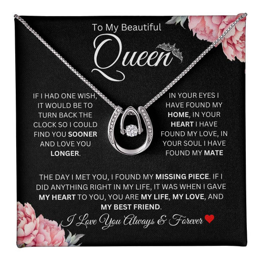 To My Beautiful Queen | Love Knot Necklace