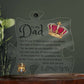 The Perfect Puzzle Piece | To My Dad | Printed Acrylic Puzzle Plaque