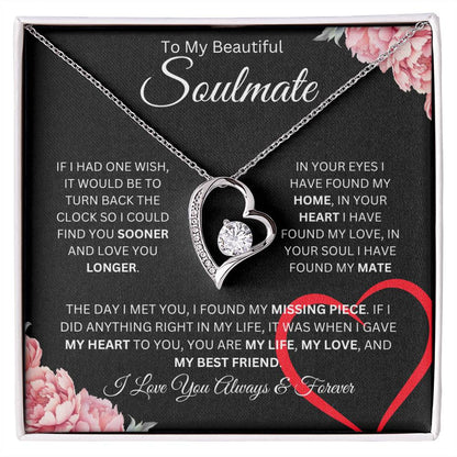 To My Beautiful Soulmate | Forever Love Necklace