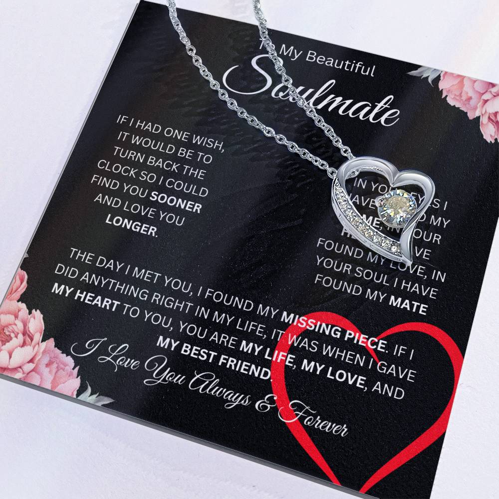 To My Beautiful Soulmate | Forever Love Necklace