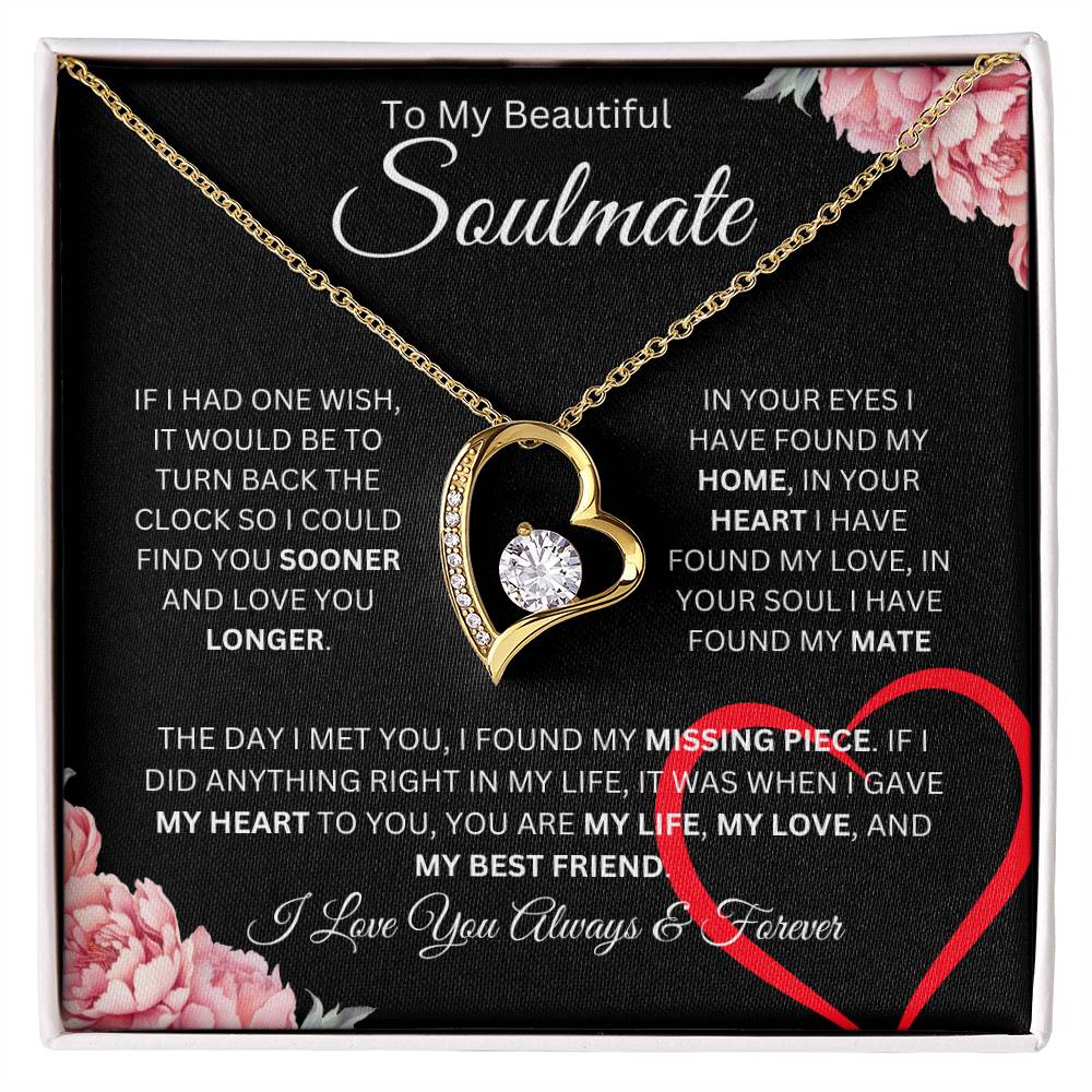 To My Beautiful Soulmate | Forever Love Necklace