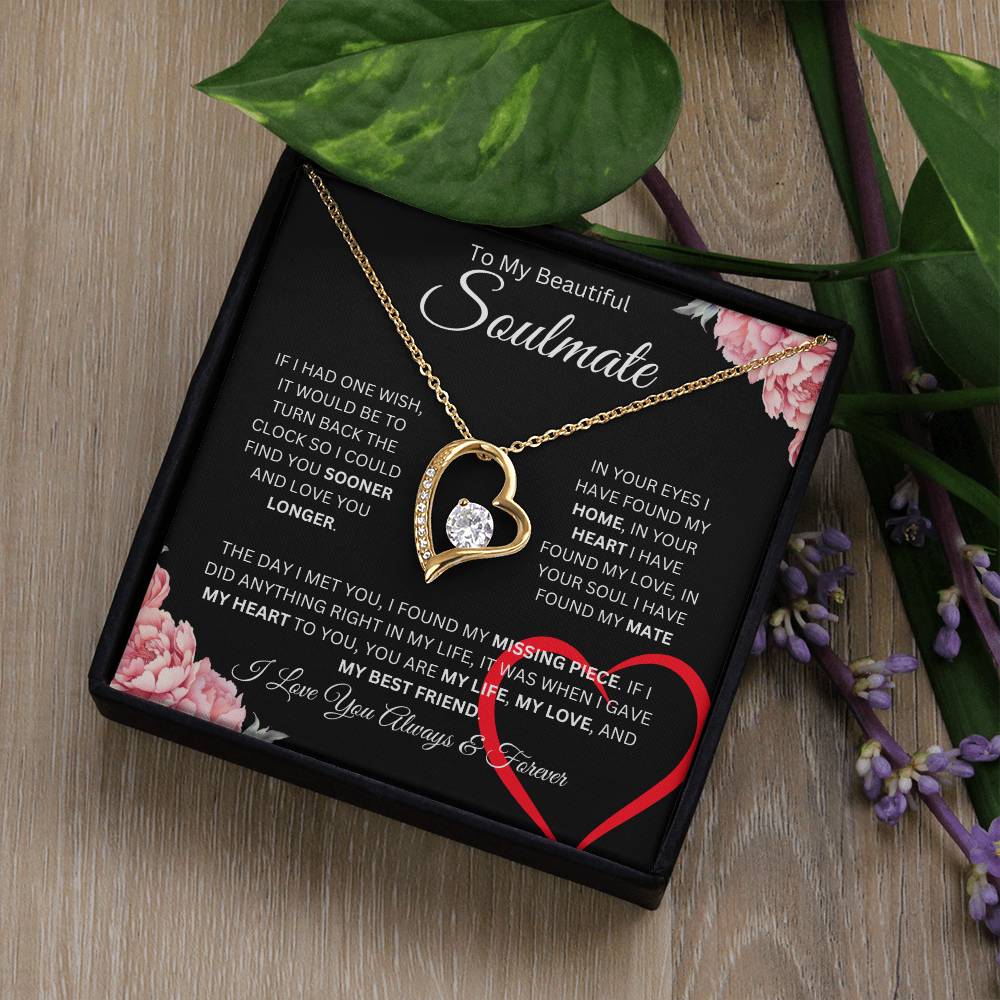 To My Beautiful Soulmate | Forever Love Necklace