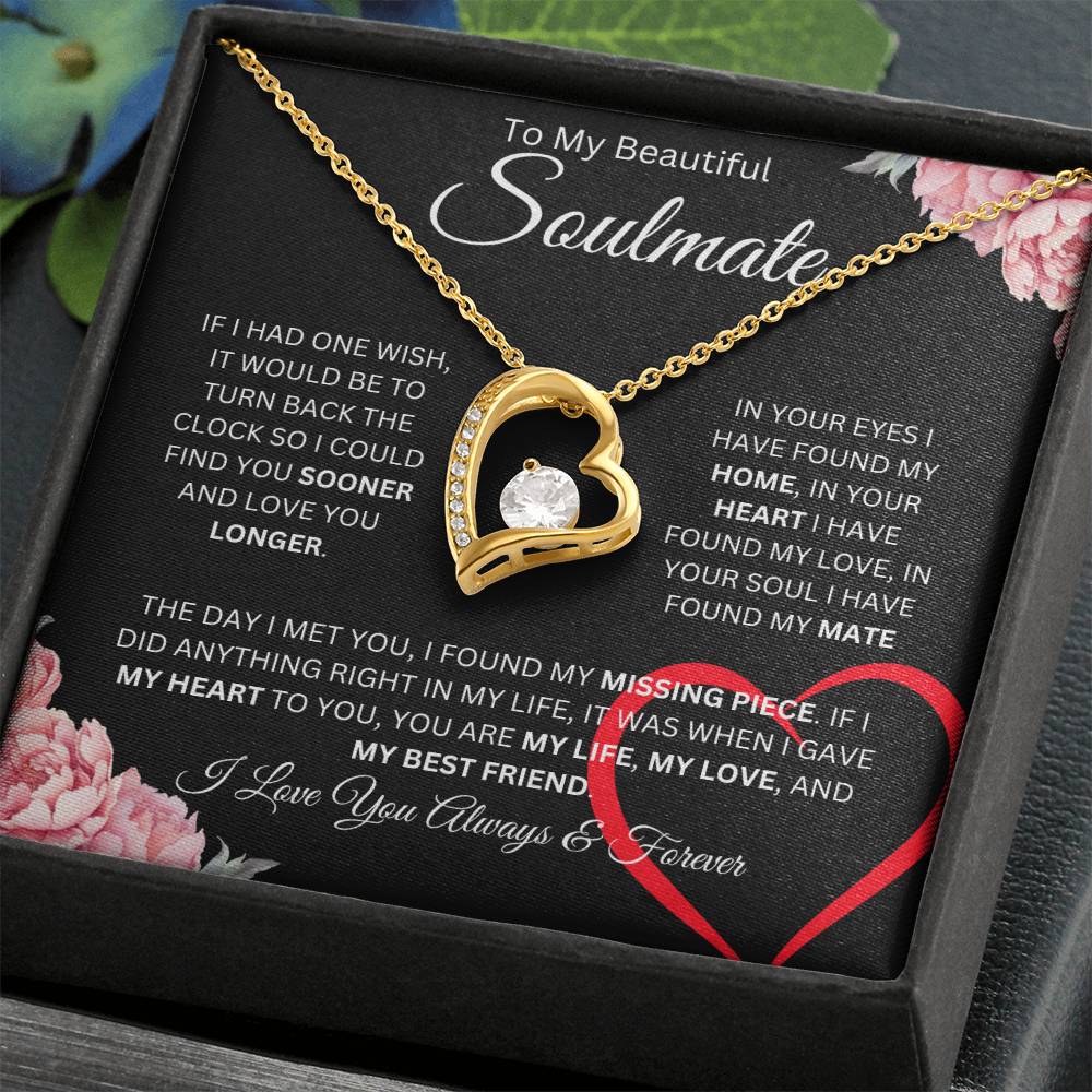 To My Beautiful Soulmate | Forever Love Necklace